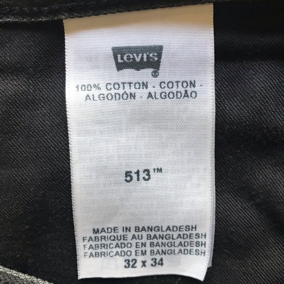 Levi’s 513 gray Slim Straight Jeans Size 32 x 34 - Picture 6 of 6